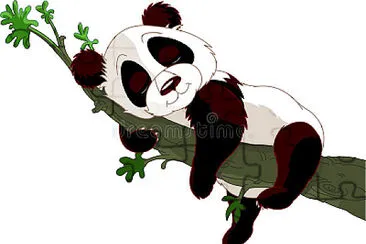 Wild Panda sleeping on a branch. jigsaw puzzle