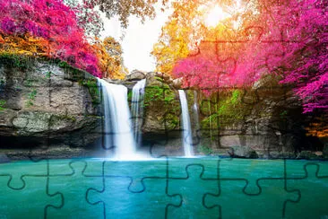 cascada color jigsaw puzzle