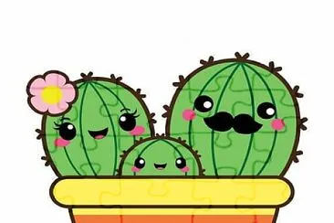 Familia de Cactus jigsaw puzzle