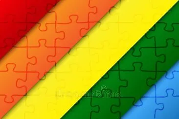 colorido jigsaw puzzle