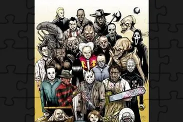 Personajes de terror jigsaw puzzle