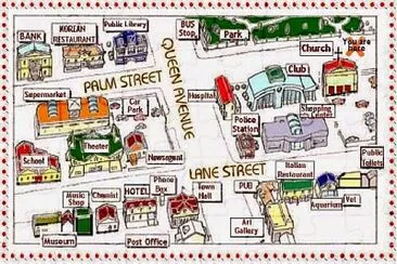 Places of the town jigsaw puzzle