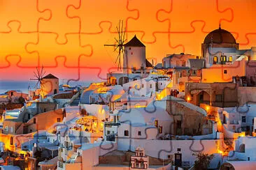 sunset santorini