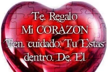 este rompecabezas es para el dia de san valentin