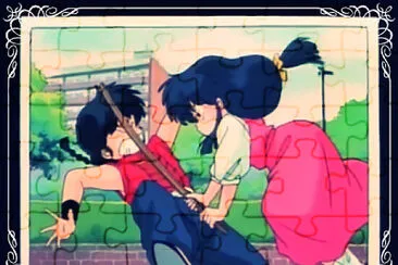 akane se molesta por que ranma se burlo de ella jigsaw puzzle