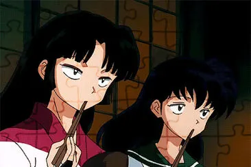 sango y kagome miran mal a miroku inuyasha jigsaw puzzle