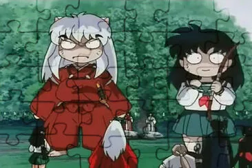 las copias de inuyasha y kagome inuyasha jigsaw puzzle