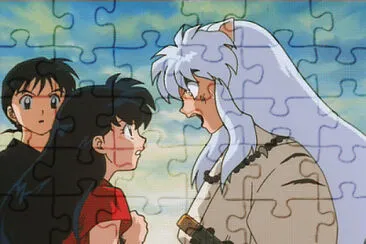 kagome se molesta con inuyasha jigsaw puzzle