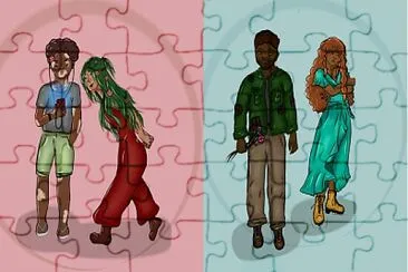 Flora, Guga, Augusto e Luiza
