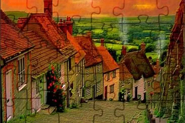 פאזל של Shaftesbury-Dorset(Inglaterra)