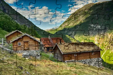 Paisaje Noruega jigsaw puzzle
