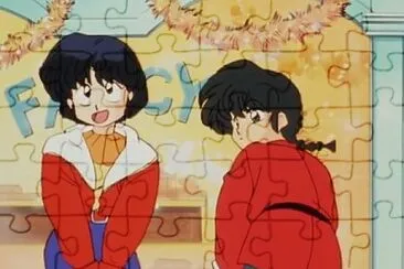 פאזל של akane le dice a ranma lo que quiere para navidad