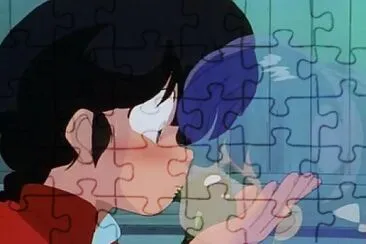 פאזל של shamppo besa a ranma convertida en rana ranma 1/2
