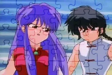 la pelea de ranma y shamppo ranma ova 1/2 jigsaw puzzle