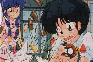 akane salva a p-chan de ser comida de ranma jigsaw puzzle