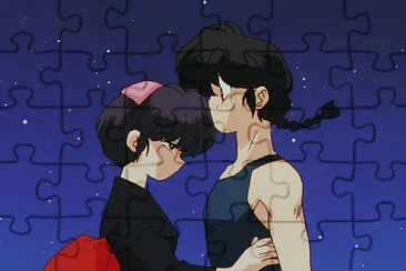 פאזל של akane apunto de abrazar a ranma ranma ova 1/2