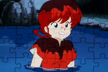 ranma fue arrojado al agua por su papa ranma 1/2 jigsaw puzzle