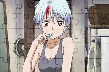 towa cepillandose los dientes hanyo no yashahime jigsaw puzzle