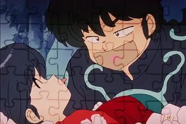 akane engaña a ranma con una cinta ranma 1/2 jigsaw puzzle
