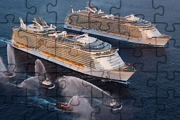 Oasis and Allure of the Sea jigsaw puzzle