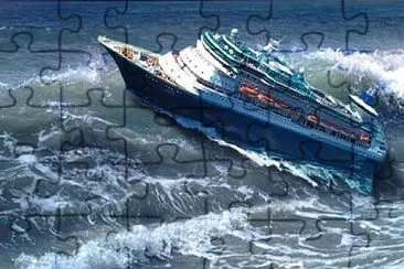 Ship in Storm 1 jigsaw puzzle
