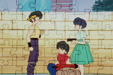 akane ve que ryoga comio sus tortas ranma 1/2 jigsaw puzzle