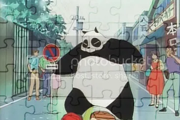 german a golpeado a ranma transformados ranma 1/2 jigsaw puzzle