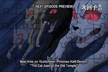 los gatos demonios atacan hanyo no yashahime jigsaw puzzle