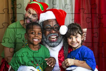 Papai noel afro jigsaw puzzle