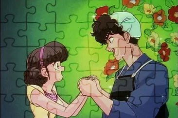 kuno agarra de las manos a mariko ranma 1/2 jigsaw puzzle