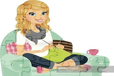 Knitting jigsaw puzzle