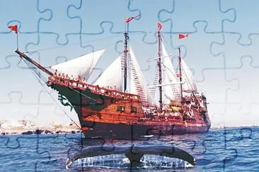 Banderas Bay pirate cruise ship jigsaw puzzle