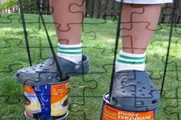פאזל של can stilts, old school