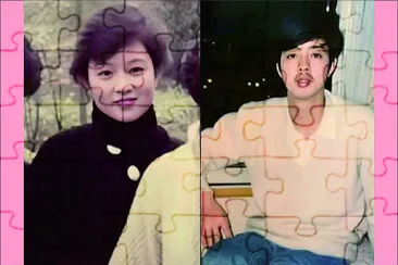 Young photos of Xiao Zhan 's parents jigsaw puzzle