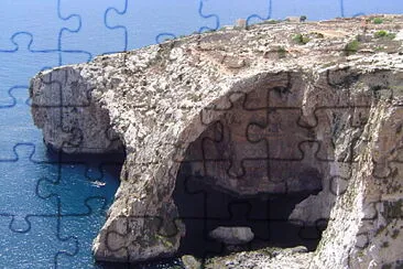 la grotte bleue, Malte jigsaw puzzle