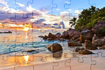 Isla Praslin-Seychelles jigsaw puzzle