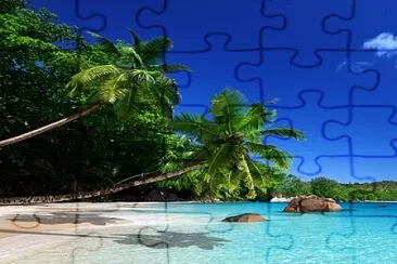 Playa de Seychelles jigsaw puzzle