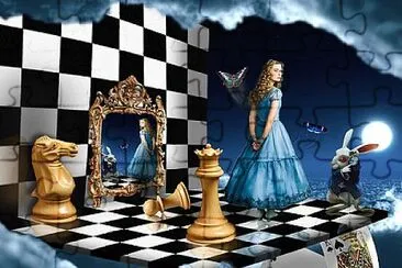 Alicia y el ajedrez jigsaw puzzle