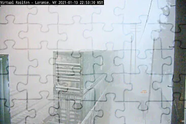 Laramie, WY rail yard snow storm jigsaw puzzle