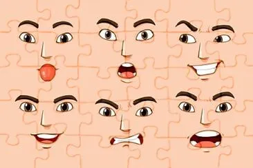 facial expressions of human jigsaw puzzle