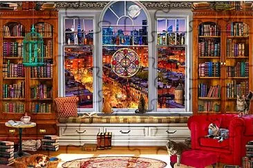 פאזל של library
