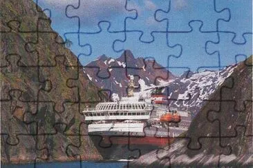 Croisiere en Norvege, Geirangerfjord jigsaw puzzle