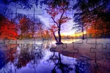 Paisaje de agua hermosos jigsaw puzzle