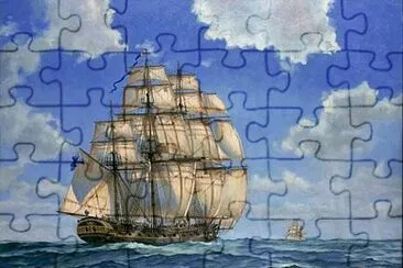 18th Century Royal Navy frigate jigsaw puzzle