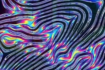 wavy motley metallic jigsaw puzzle
