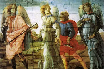 Filippino Lippi Tobie et les trois anges