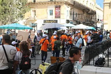 Drumming Band in Valetta Town, Malta 2019 jigsaw puzzle