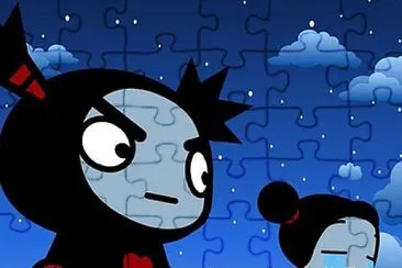 garu mira como esta llorando pucca pucca jigsaw puzzle