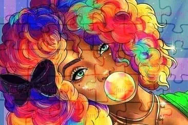 Bubble Gum Girl jigsaw puzzle