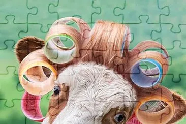 פאזל של Cow in Curlers
